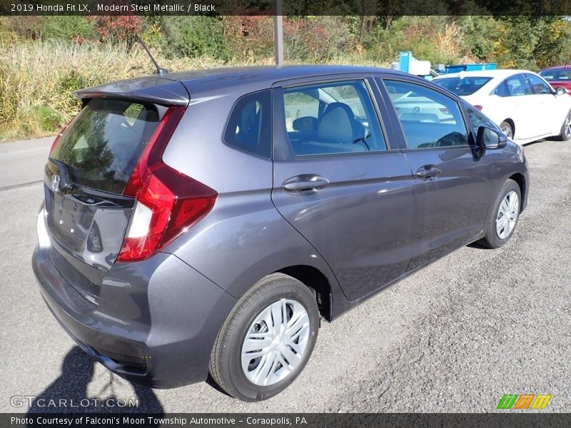 Modern Steel Metallic / Black 2019 Honda Fit LX
