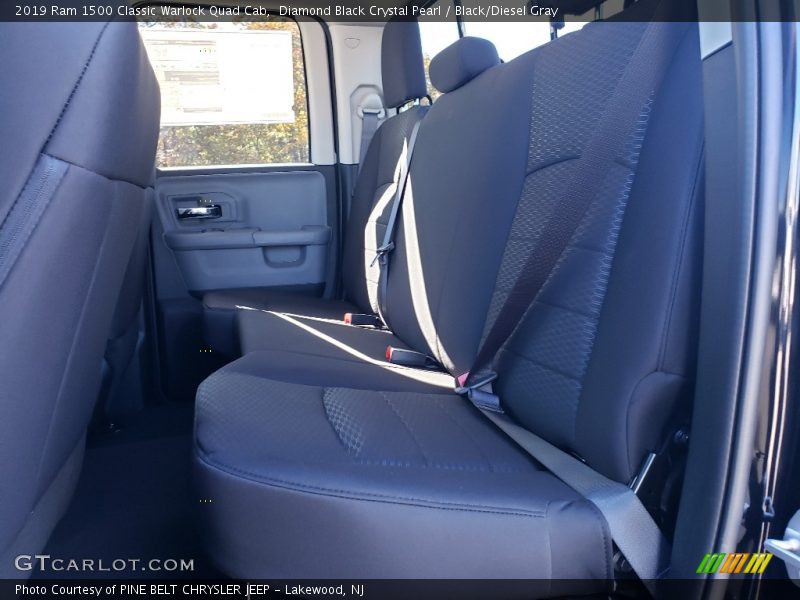 Diamond Black Crystal Pearl / Black/Diesel Gray 2019 Ram 1500 Classic Warlock Quad Cab