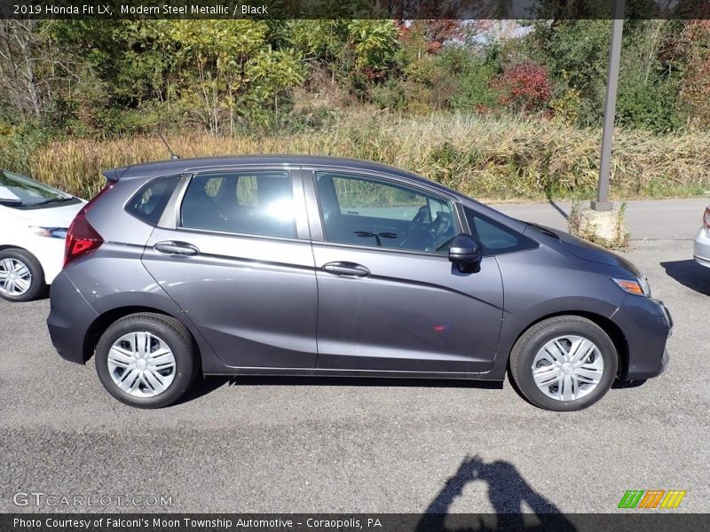 Modern Steel Metallic / Black 2019 Honda Fit LX