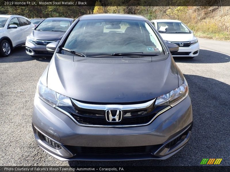 Modern Steel Metallic / Black 2019 Honda Fit LX