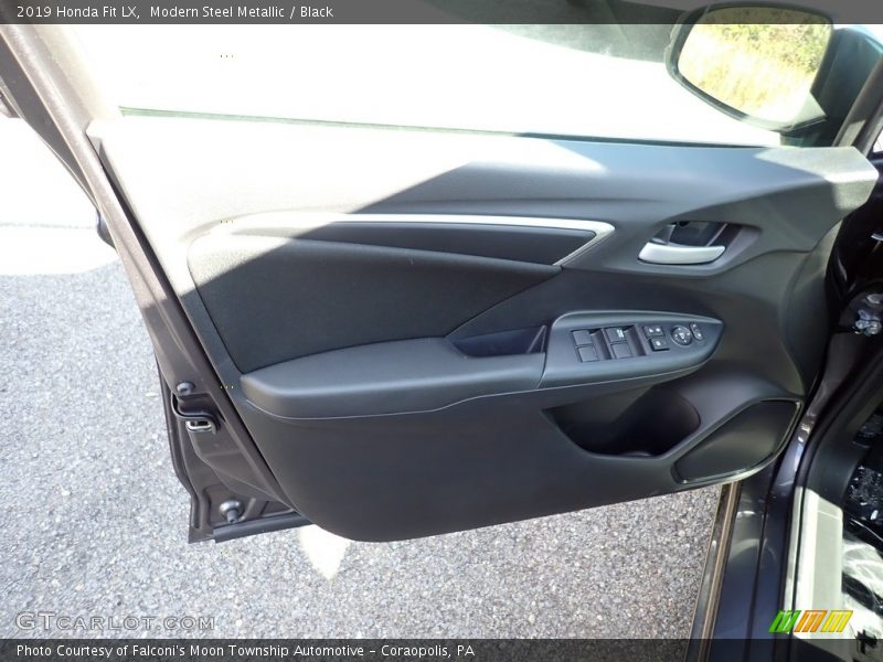 Modern Steel Metallic / Black 2019 Honda Fit LX