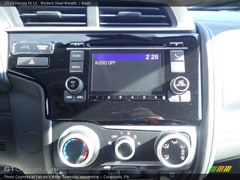 Modern Steel Metallic / Black 2019 Honda Fit LX