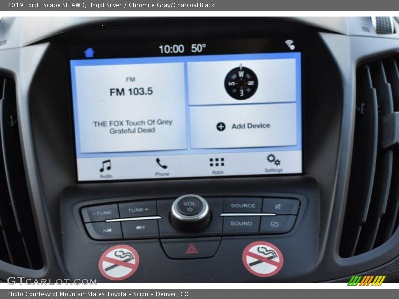 Ingot Silver / Chromite Gray/Charcoal Black 2019 Ford Escape SE 4WD
