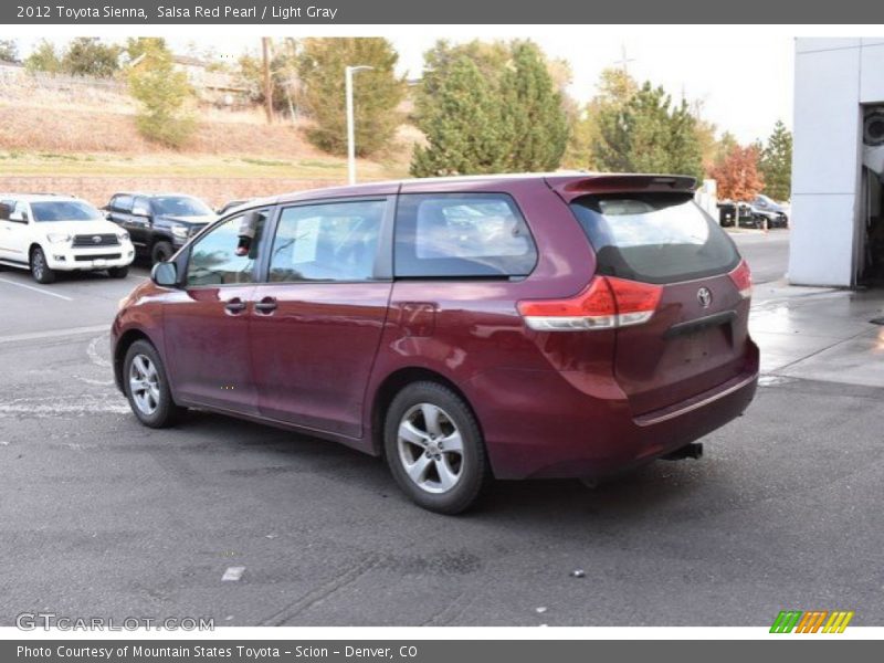 Salsa Red Pearl / Light Gray 2012 Toyota Sienna