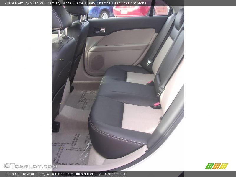 White Suede / Dark Charcoal/Medium Light Stone 2009 Mercury Milan V6 Premier