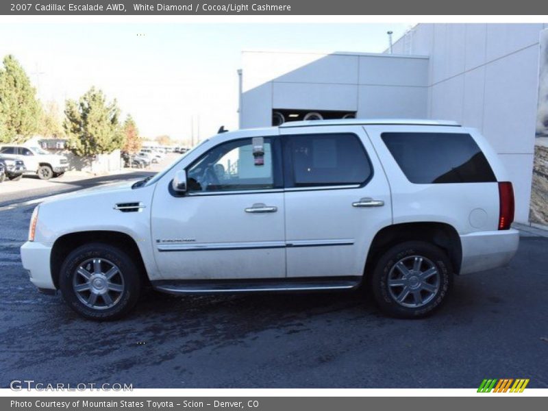 White Diamond / Cocoa/Light Cashmere 2007 Cadillac Escalade AWD