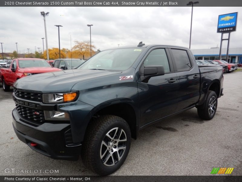 Shadow Gray Metallic / Jet Black 2020 Chevrolet Silverado 1500 Custom Trail Boss Crew Cab 4x4