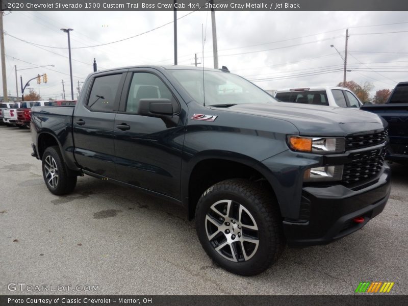 Front 3/4 View of 2020 Silverado 1500 Custom Trail Boss Crew Cab 4x4