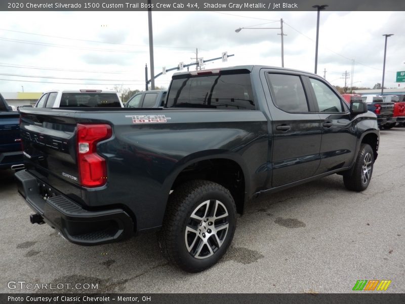 Shadow Gray Metallic / Jet Black 2020 Chevrolet Silverado 1500 Custom Trail Boss Crew Cab 4x4
