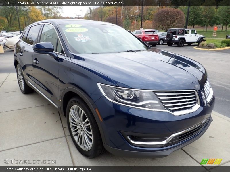 Midnight Sapphire Blue / Cappuccino 2017 Lincoln MKX Reserve AWD