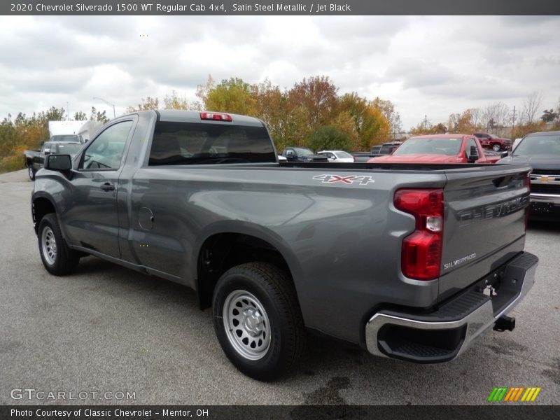 Satin Steel Metallic / Jet Black 2020 Chevrolet Silverado 1500 WT Regular Cab 4x4