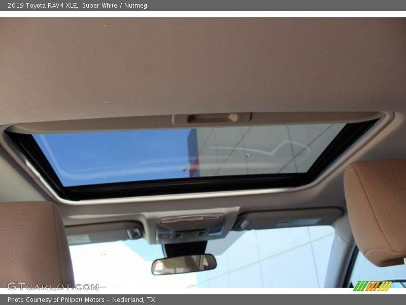 Super White / Nutmeg 2019 Toyota RAV4 XLE