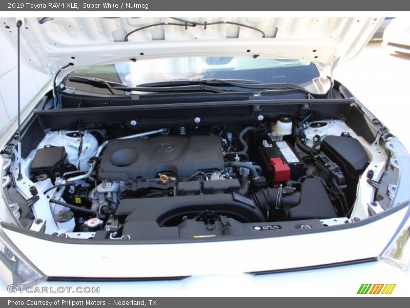 Super White / Nutmeg 2019 Toyota RAV4 XLE