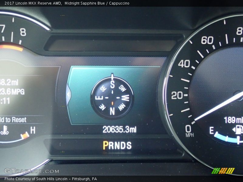Midnight Sapphire Blue / Cappuccino 2017 Lincoln MKX Reserve AWD