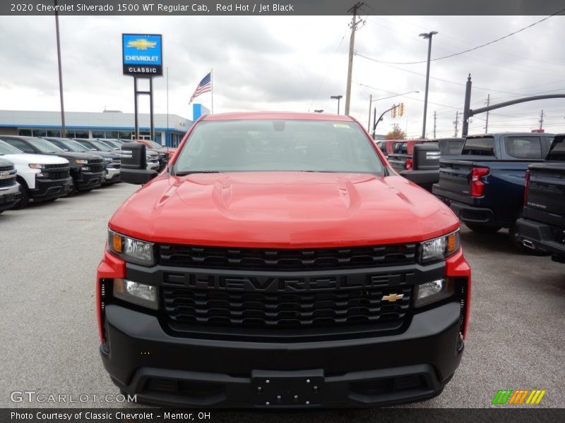 Red Hot / Jet Black 2020 Chevrolet Silverado 1500 WT Regular Cab