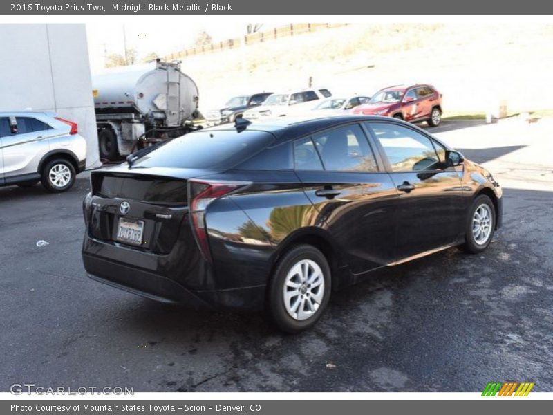 Midnight Black Metallic / Black 2016 Toyota Prius Two