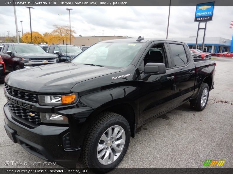 Black / Jet Black 2020 Chevrolet Silverado 1500 Custom Crew Cab 4x4