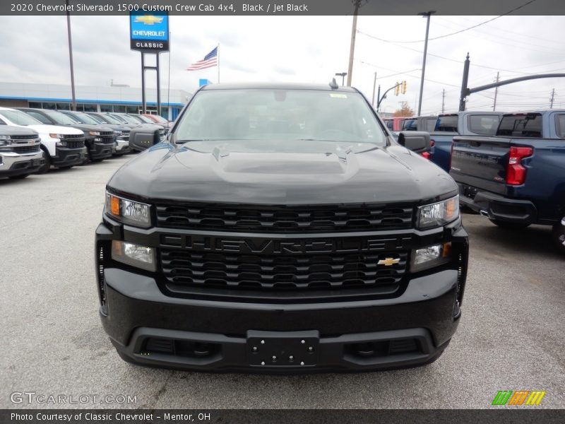 Black / Jet Black 2020 Chevrolet Silverado 1500 Custom Crew Cab 4x4