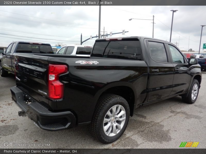 Black / Jet Black 2020 Chevrolet Silverado 1500 Custom Crew Cab 4x4