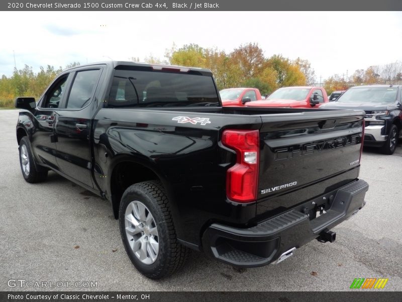 Black / Jet Black 2020 Chevrolet Silverado 1500 Custom Crew Cab 4x4
