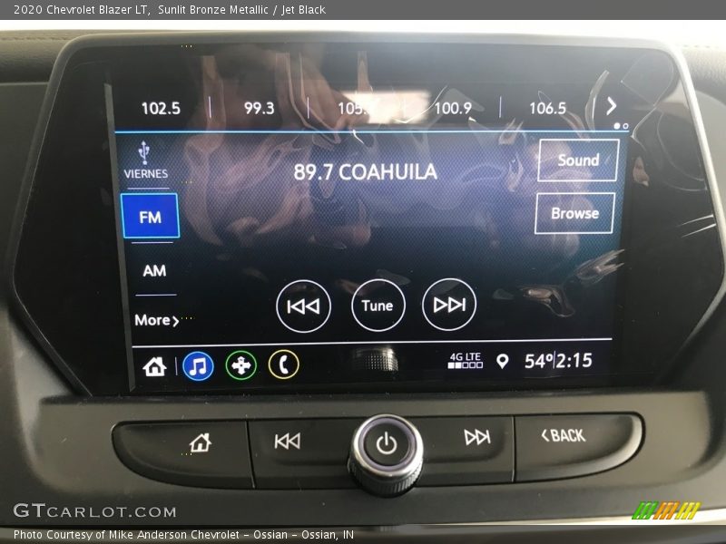 Controls of 2020 Blazer LT
