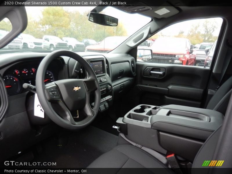 Black / Jet Black 2020 Chevrolet Silverado 1500 Custom Crew Cab 4x4