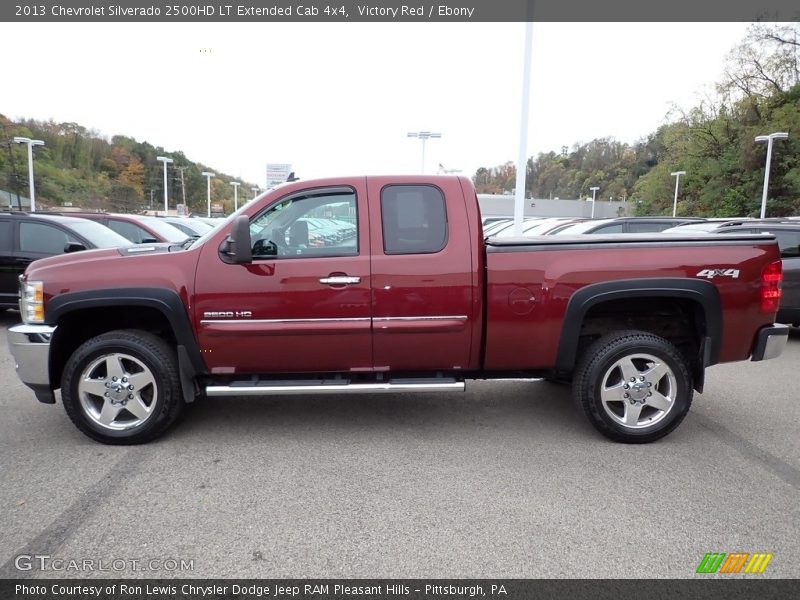 Victory Red / Ebony 2013 Chevrolet Silverado 2500HD LT Extended Cab 4x4