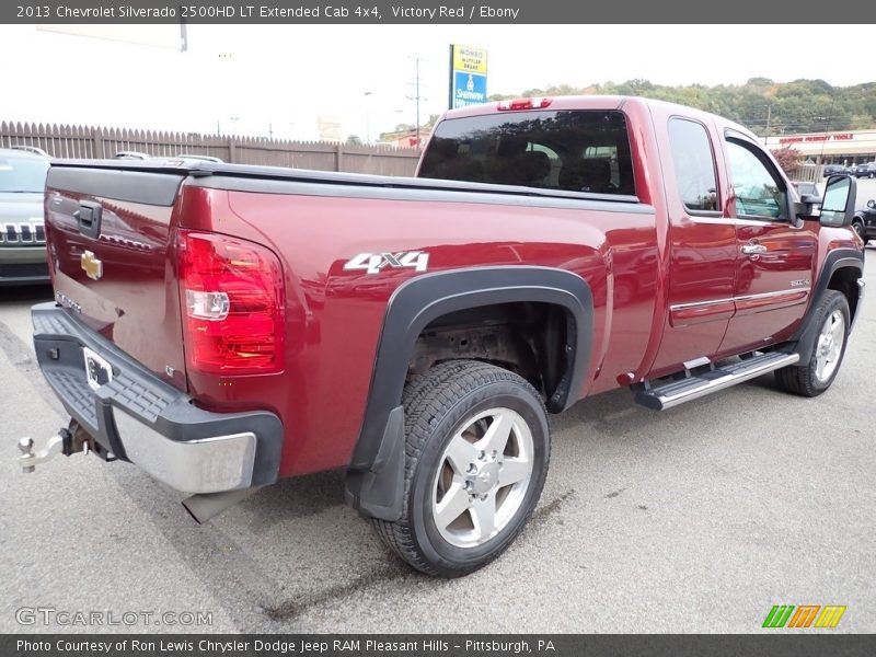 Victory Red / Ebony 2013 Chevrolet Silverado 2500HD LT Extended Cab 4x4