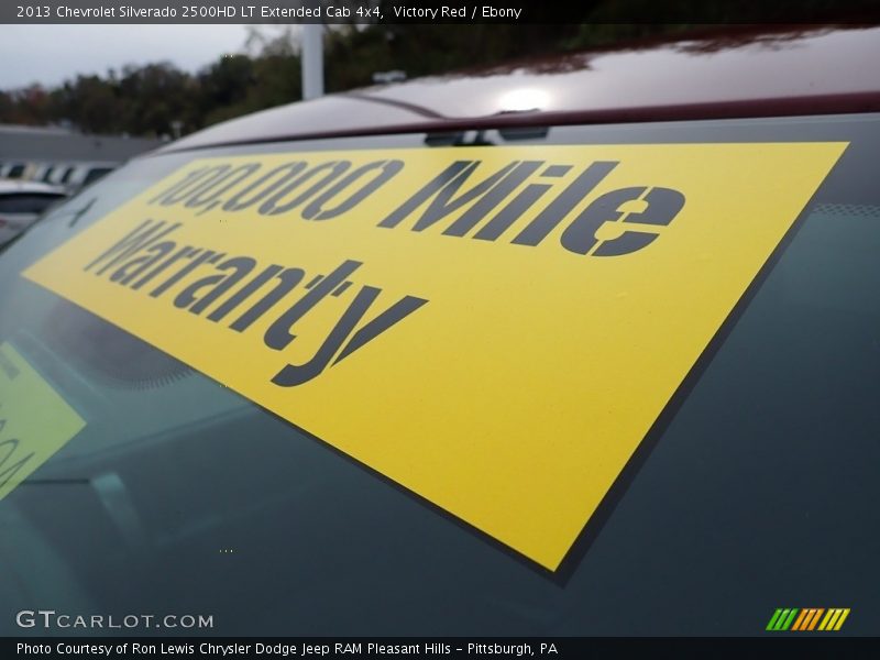 Victory Red / Ebony 2013 Chevrolet Silverado 2500HD LT Extended Cab 4x4