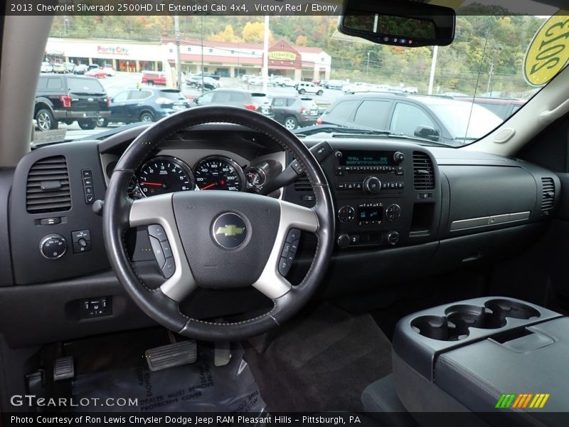 Victory Red / Ebony 2013 Chevrolet Silverado 2500HD LT Extended Cab 4x4