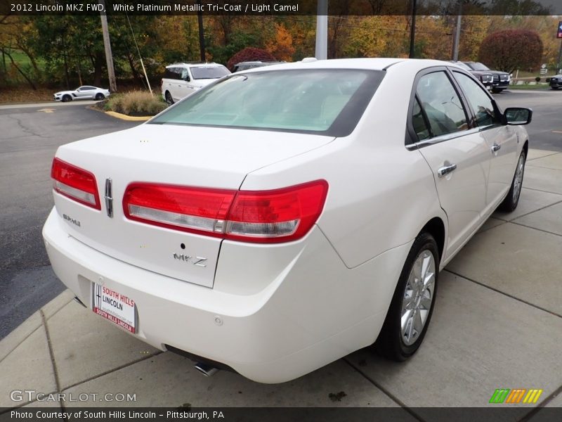 White Platinum Metallic Tri-Coat / Light Camel 2012 Lincoln MKZ FWD