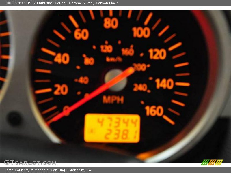 Chrome Silver / Carbon Black 2003 Nissan 350Z Enthusiast Coupe