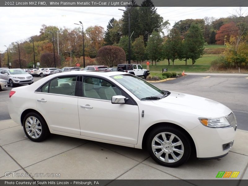 White Platinum Metallic Tri-Coat / Light Camel 2012 Lincoln MKZ FWD