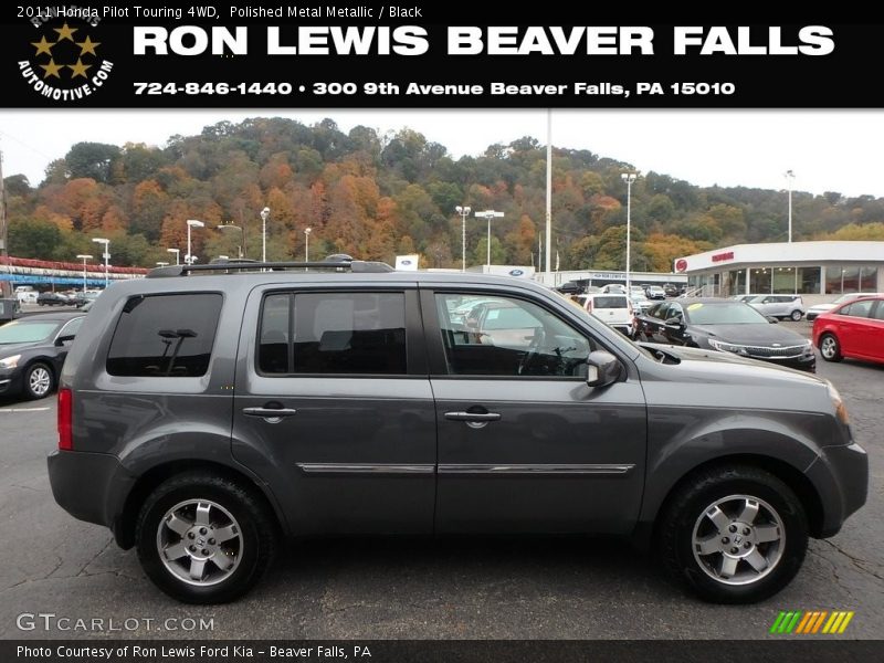 Polished Metal Metallic / Black 2011 Honda Pilot Touring 4WD