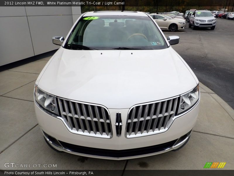 White Platinum Metallic Tri-Coat / Light Camel 2012 Lincoln MKZ FWD