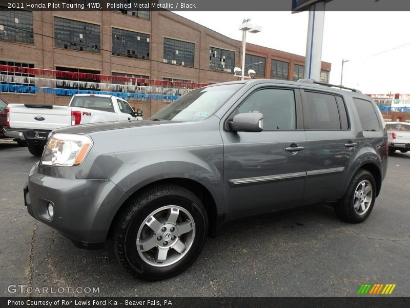 Polished Metal Metallic / Black 2011 Honda Pilot Touring 4WD