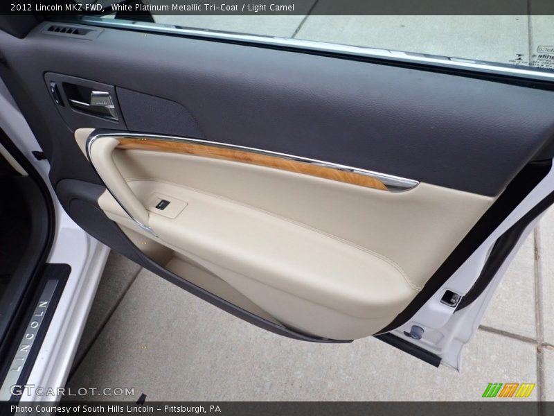 White Platinum Metallic Tri-Coat / Light Camel 2012 Lincoln MKZ FWD