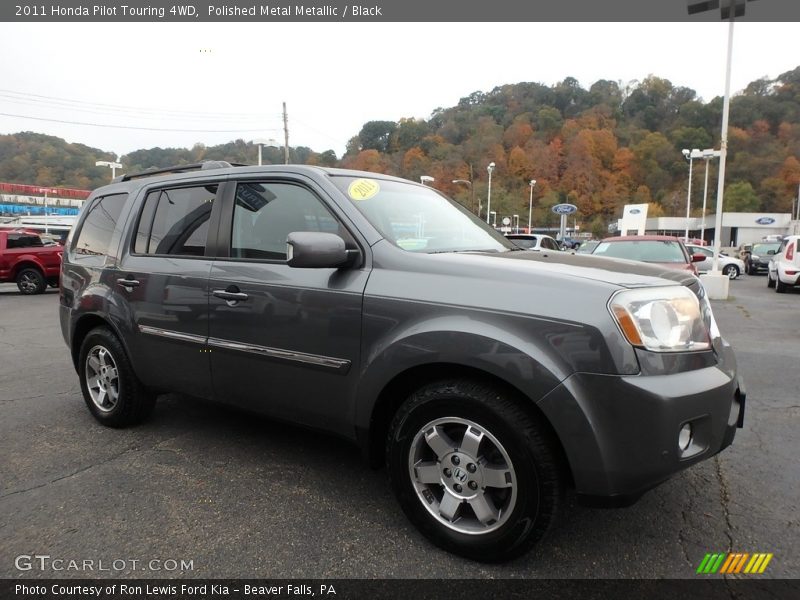 Polished Metal Metallic / Black 2011 Honda Pilot Touring 4WD