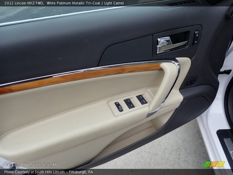 White Platinum Metallic Tri-Coat / Light Camel 2012 Lincoln MKZ FWD