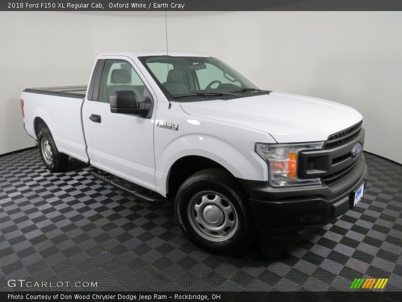 Oxford White / Earth Gray 2018 Ford F150 XL Regular Cab