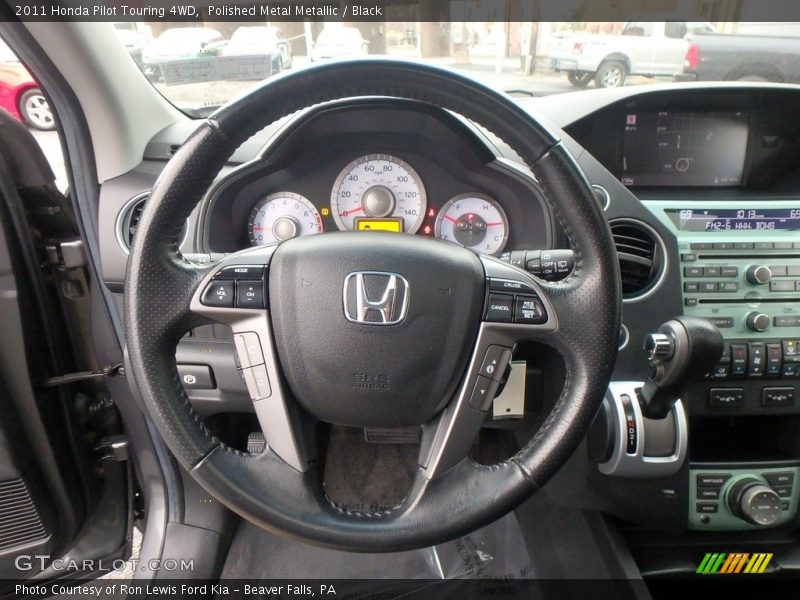 Polished Metal Metallic / Black 2011 Honda Pilot Touring 4WD