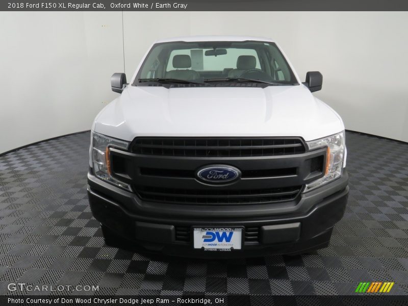 Oxford White / Earth Gray 2018 Ford F150 XL Regular Cab