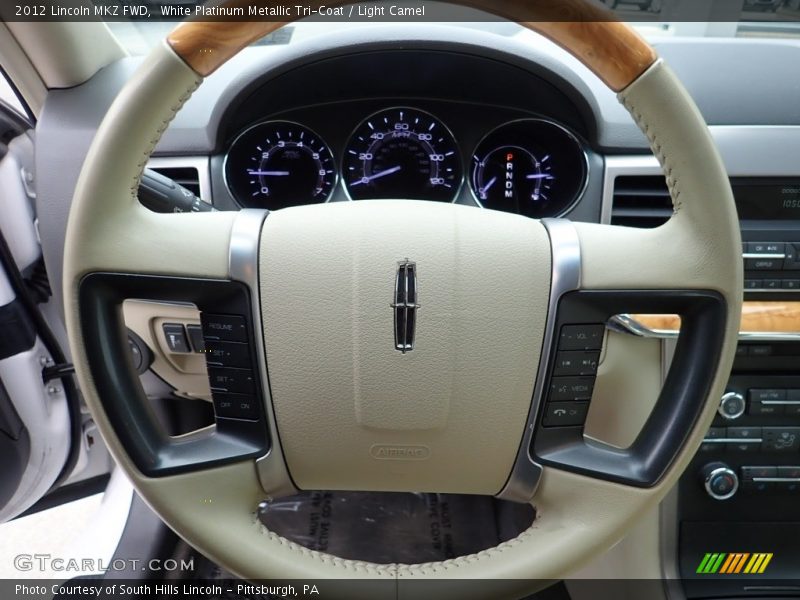 White Platinum Metallic Tri-Coat / Light Camel 2012 Lincoln MKZ FWD