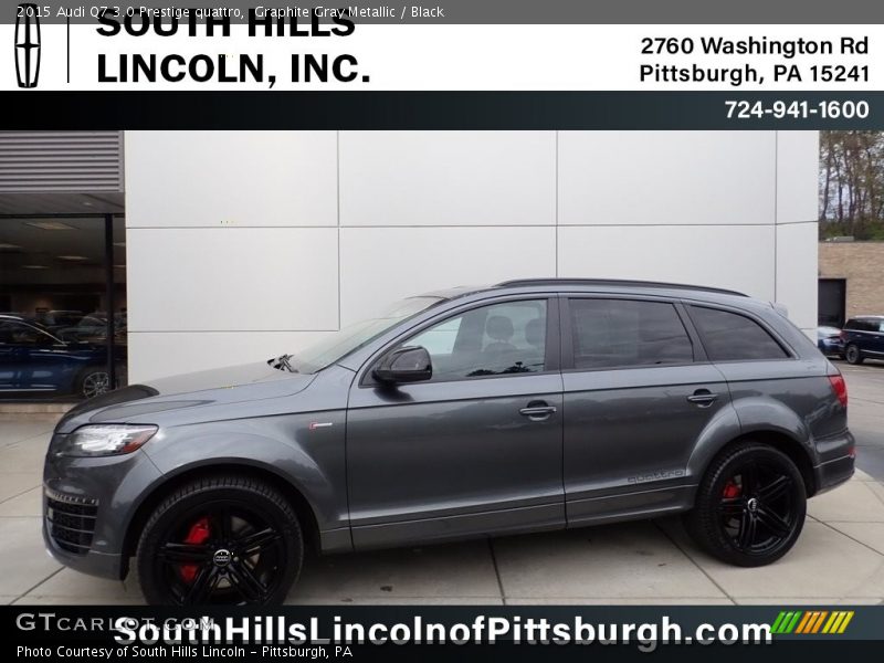 Graphite Gray Metallic / Black 2015 Audi Q7 3.0 Prestige quattro