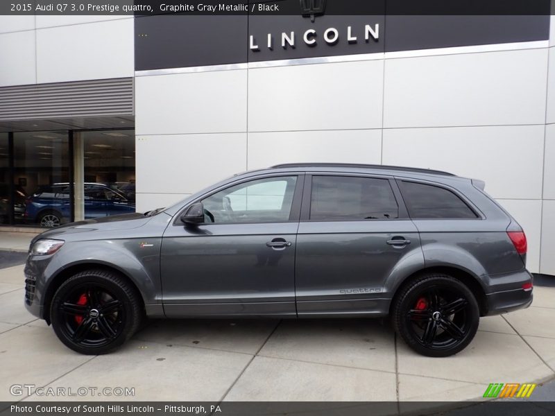 Graphite Gray Metallic / Black 2015 Audi Q7 3.0 Prestige quattro