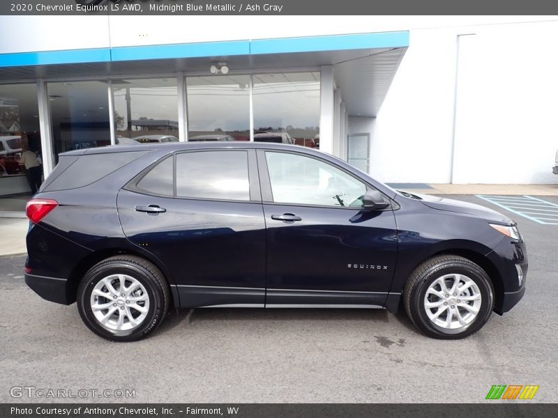 Midnight Blue Metallic / Ash Gray 2020 Chevrolet Equinox LS AWD