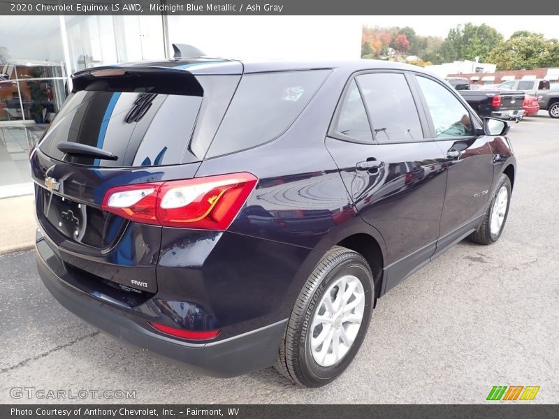 Midnight Blue Metallic / Ash Gray 2020 Chevrolet Equinox LS AWD