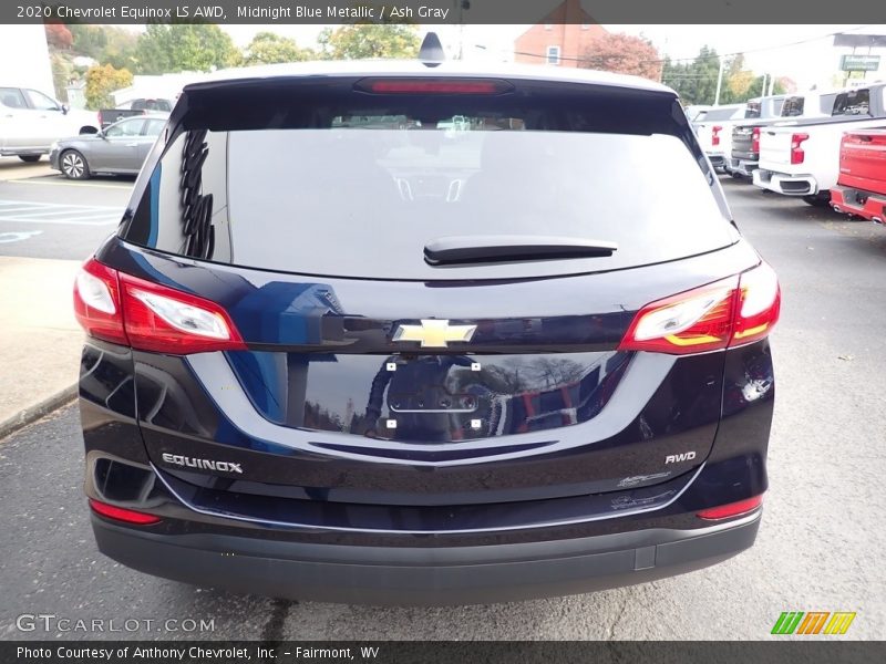 Midnight Blue Metallic / Ash Gray 2020 Chevrolet Equinox LS AWD