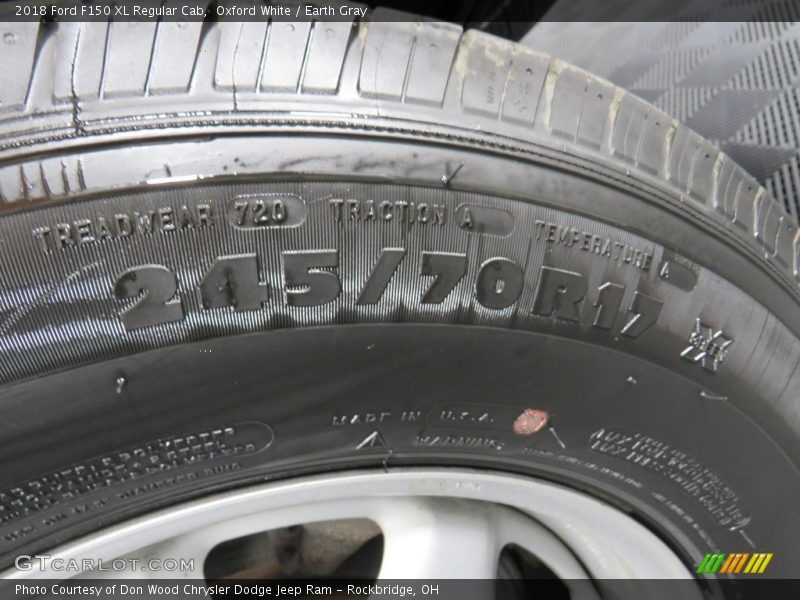 Oxford White / Earth Gray 2018 Ford F150 XL Regular Cab