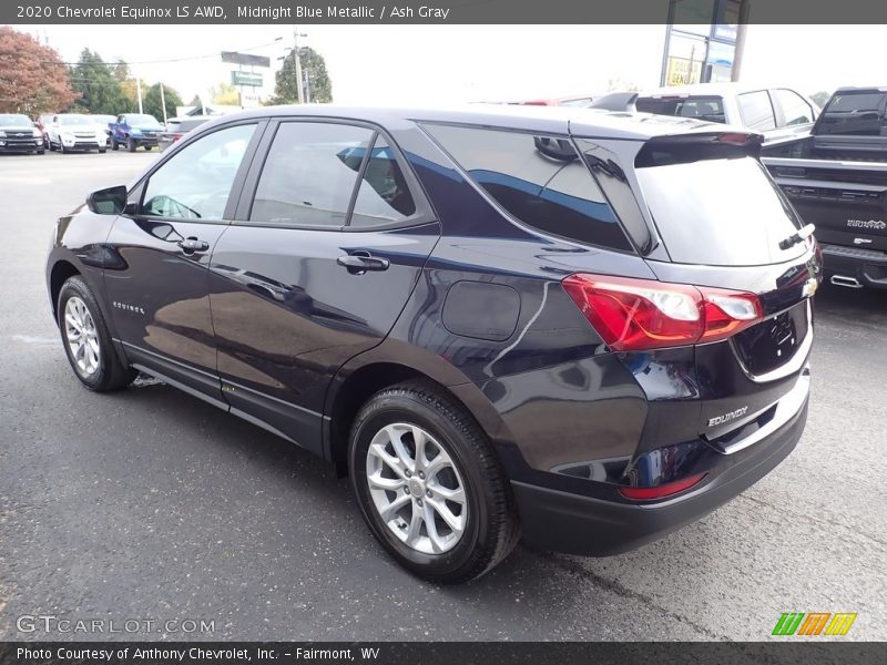 Midnight Blue Metallic / Ash Gray 2020 Chevrolet Equinox LS AWD